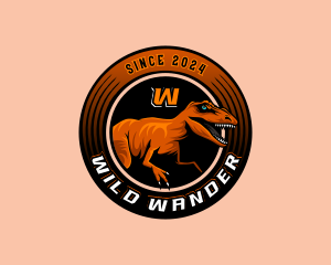 Wild Raptor Dinosaur logo design