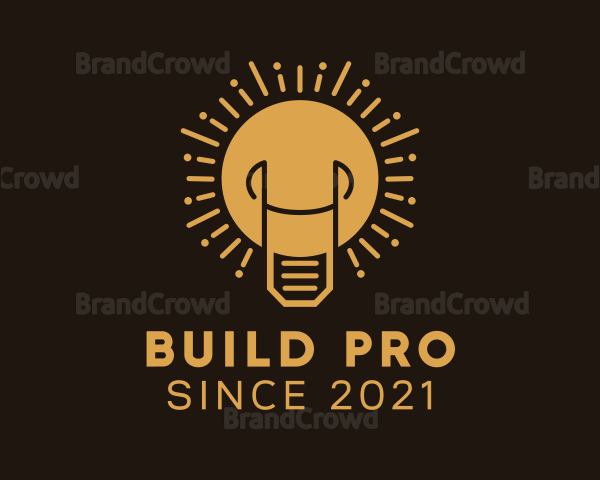 Light Bulb Fixture Logo