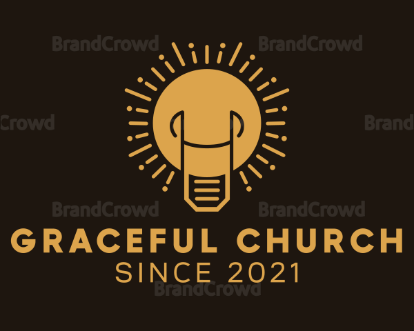 Light Bulb Fixture Logo