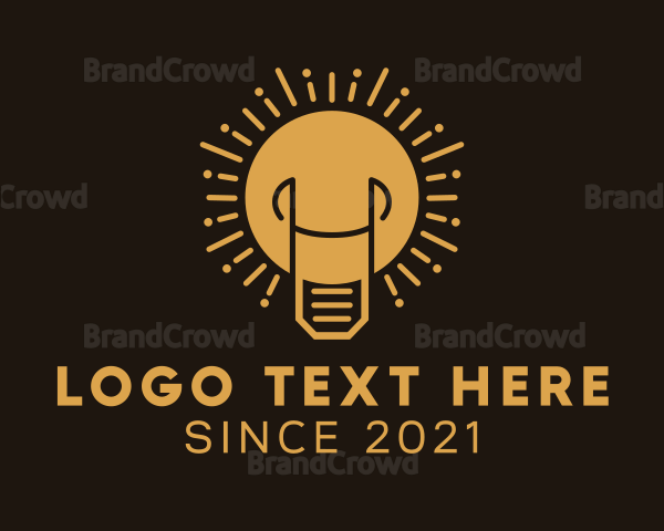 Light Bulb Fixture Logo