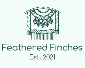 Green Macrame Decoration  logo design