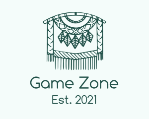 Boho - Green Macrame Decoration logo design