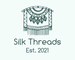 Green Macrame Decoration  logo design