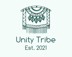 Tribe - Green Macrame Decoration logo design