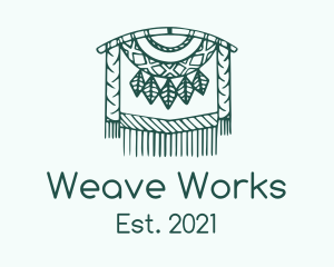 Weave - Green Macrame Decoration logo design