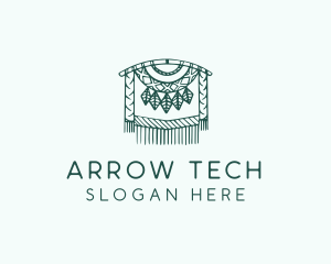 Green Macrame Decoration  logo design