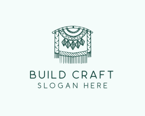 Green Macrame Decoration  logo design