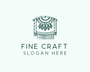 Green Macrame Decoration  logo design