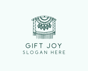 Green Macrame Decoration  logo design