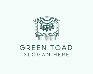 Green Macrame Decoration  logo design