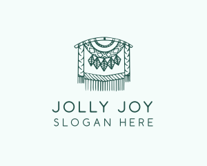 Green Macrame Decoration  logo design