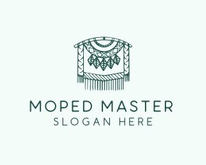 Green Macrame Decoration  logo design