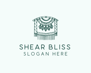 Green Macrame Decoration  logo design