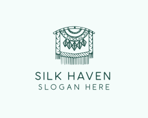 Green Macrame Decoration  logo design