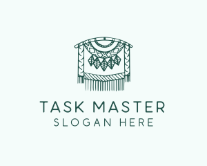 Green Macrame Decoration  logo design