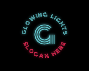 Neon Lights Nightclub logo design