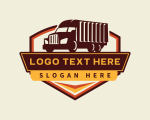 Dump Truck - Transport Truck Logistics logo design