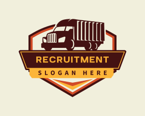 Transport Truck Logistics Logo