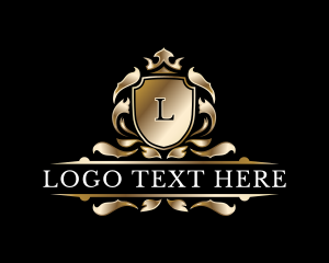 Vip - Wreath Royalty Crest Lettermark logo design