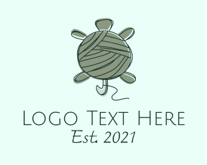 Needlework - Turtle Crochet Yarn logo design