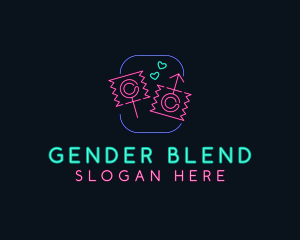 Gender - Seductive Erotic Condom logo design