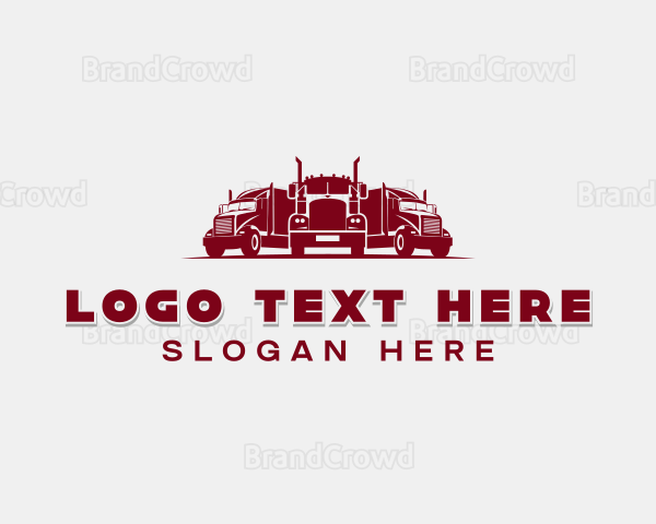 Haulage Freight Truck Logo