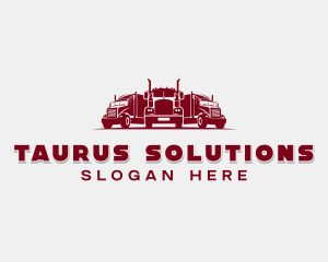 Haulage Freight Truck Logo