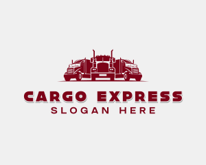 Haulage Freight Truck logo design