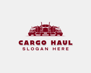 Haulage Freight Truck logo design