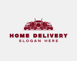 Haulage Freight Truck logo design