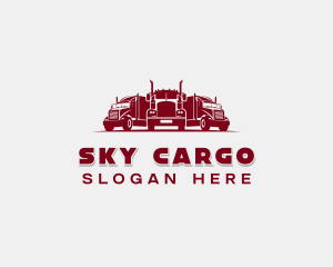 Haulage Freight Truck logo design