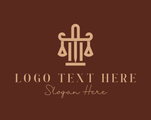 Vc Firm - Legal Scale Law Firm logo design