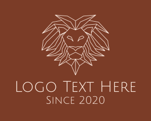 Lion - Wild Lion Mane logo design