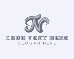 Letter N - Styling Barbershop Letter N logo design