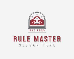 Ruler - Contractor Handyman Tools logo design