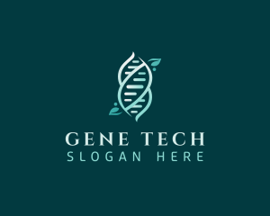 Genetics - Biotech Leaf  DNA logo design