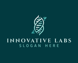 Scientist - Biotech Leaf  DNA logo design