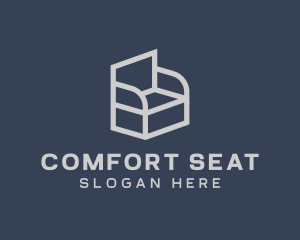 Stool - Chair Furniture Upholstery logo design
