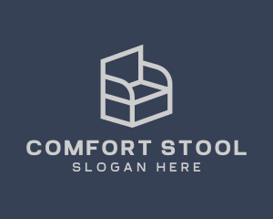 Stool - Chair Furniture Upholstery logo design