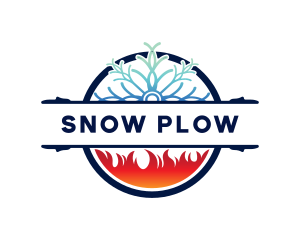 Snow Flame Temperature logo design