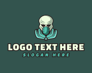 Illustration - Alien Skull Gaming logo design