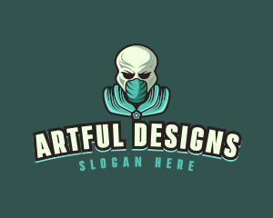 Alien Skull Esport logo design