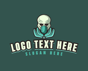 Illustration - Alien Skull Esport logo design