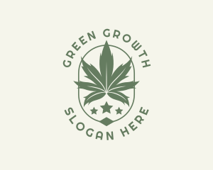 Marijuana Weed Plant logo design