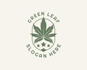 Marijuana Weed Plant logo design