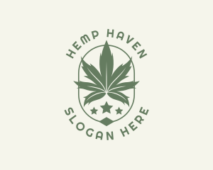 Marijuana Weed Plant logo design