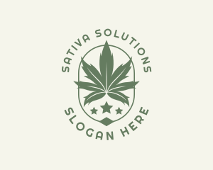 Marijuana Weed Plant logo design