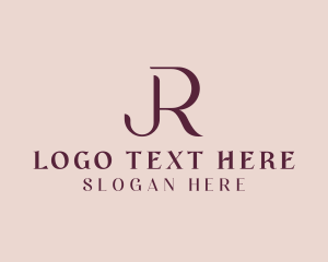 Letter Jr - Elegant Beauty Business logo design
