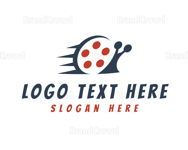 Fast Film Reel Snail Logo