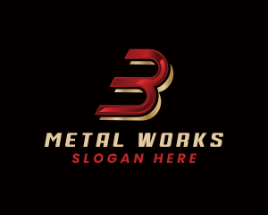 Metal - Steel Metal Fabrication logo design